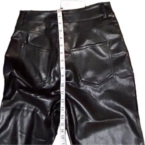 Grey Lab NWT high waist pu leather pants size S - Picture 8 of 12